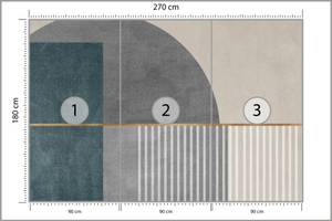 Fototapete geometrische ABSTRAKTION 270 x 180 x 180 cm