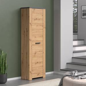 Kleiderschrank Follow Braun - Holz teilmassiv - 35 x 199 x 62 cm