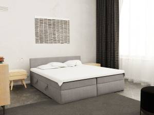 Boxspringbett Doppelbett Verdig Hellgrau - Breite: 160 cm