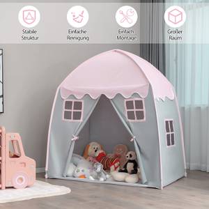 Kinderspielhaus  Kinderzelt Pink - Textil - 100 x 155 x 143 cm