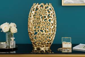 Vase ABSTRACT LEAF Gold - Metall - 25 x 38 x 25 cm