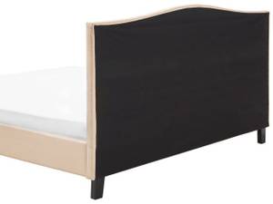 Doppelbett MONTPELLIER Beige - Schwarz - 189 x 110 x 213 cm