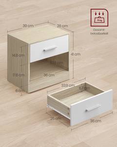 Nachttisch Ken (2er Set) Beige