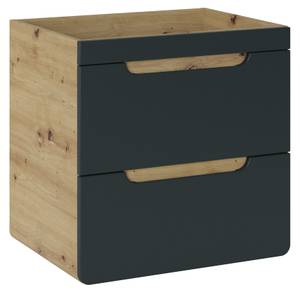 Waschtisch ARUBA COSMOS 60x46x59 Beige - Schwarz - Holzwerkstoff - Kunststoff - 60 x 59 x 46 cm