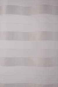 Gardine weiß-silber Streifen Weiß - Textil - 140 x 245 x 140 cm