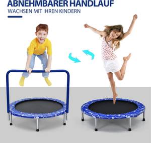 Mini Trampolin TW10006BL Blau - Kunststoff - 92 x 81 x 92 cm