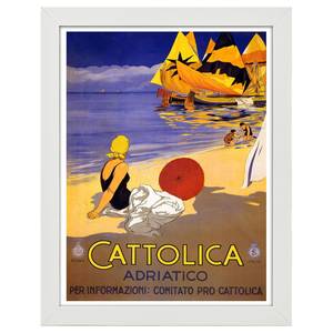 Bilderrahmen Poster Cattolica Weiß