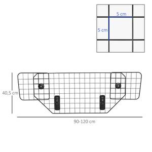 Hundeschutzgitter D00-095V01 Braun - Metall - 1 x 41 x 120 cm