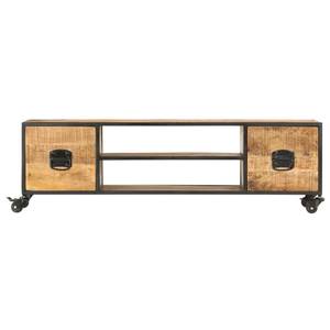 TV-Möbel 286377 Braun - Massivholz - Holzart/Dekor - 30 x 39 x 130 cm