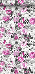 Tapete Blumen 7105 Pink - 53 x 1005 x 1005 cm