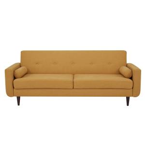 Schlafsofa ALAMA Gelb - Massivholz - 89 x 78 x 203 cm