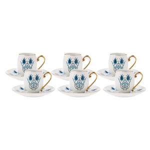 Kaffeetassen-Set İznik (6er-Set) Blau - Weiß - Porzellan - 30 x 40 x 30 cm
