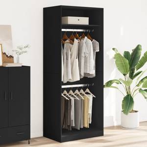 Kleiderschrank 298537-6 Schwarz - Breite: 80 cm