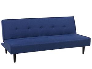 3-Sitzer Sofa VISBY Schwarz - Blau - Marineblau