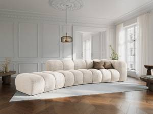 modulares Sofa LUPINE 5 Sitzplätze Hochglanz Beige