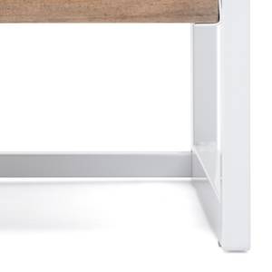 Table chevet ECO Three 40x40x45cm Blanc Blanc - Bois massif - Bois/Imitation - 40 x 47 x 40 cm