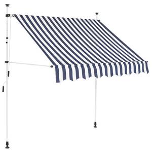 Auvent rétractable 296524-1 Bleu - Largeur : 200 cm