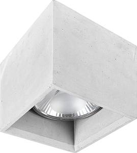 Aufbauspot BOLD Grau - Metall - 14 x 14 x 14 cm