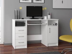 Bureau d'ordinateur ANA CLP Blanc