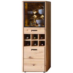 Vitrine Morena 3 mit LED Braun - Massivholz - Holzart/Dekor - 60 x 169 x 39 cm