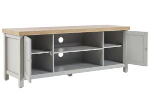 Meuble TV HAMP Gris - Bois manufacturé - 130 x 51 x 39 cm