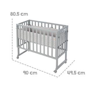 Stuben- & Beistellbett 3in1 Taupe