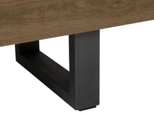 Buffet TIMBER Gris - Chêne foncé - Largeur : 140 cm