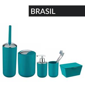 Bürstenbehälter BRASIL, grau Nachtblau