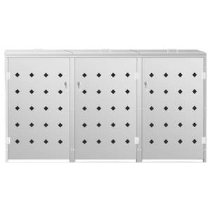 Mülltonnenbox 3000237 Silber - Metall - 207 x 115 x 77 cm