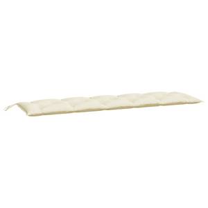 Coussin de banc de jardin Blanc crème - Profondeur : 180 cm