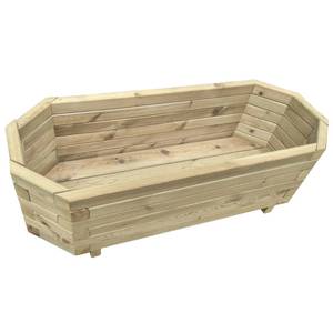 Garten-Hochbeet Braun - Massivholz - Holzart/Dekor - 100 x 31 x 40 cm