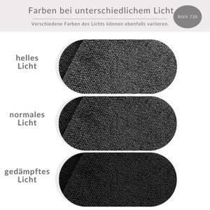 Boxspringbett Sorrento Schwarz - Breite: 140 cm