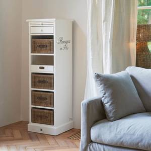 Armoire Rangez en Plus Blanc - Bois massif - 41 x 135 x 40 cm