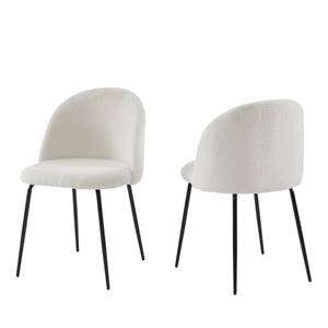 Lot de 2 chaises Aimée Beige - Textile - 52 x 79 x 54 cm