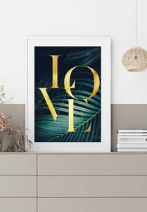 Liebe Botanische Poster Papier - 70 x 50 x 70 cm