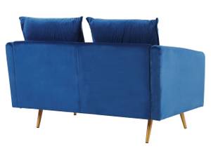 2-Sitzer Sofa MAURA Blau - Gold - Marineblau