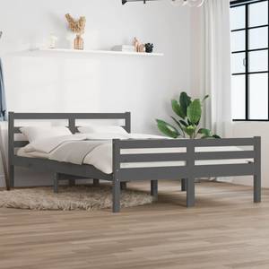 Bettgestell-K-15056 Grau - Holzwerkstoff - 126 x 70 x 196 cm