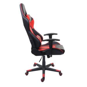 Chaise de bureau F84 Noir - Rouge