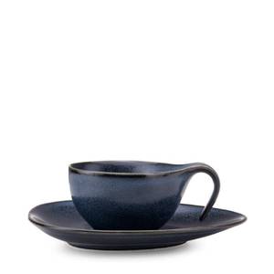 Espresso-Set TIME BLACK (18er-Set) Blau - Porzellan