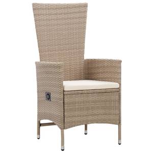 Gartenstühle 2er Set D4633 Beige - Rattan - 62 x 108 x 58 cm