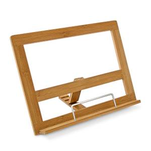 Porte-recettes Support livre de cuisine Marron - Bambou - Métal - 32 x 24 x 18 cm