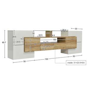 TV-Lowboard GLOWDiana Ⅳ Beige