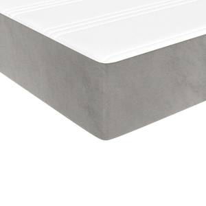 Boxspringbett 3017513-4 Hellgrau - 193 x 35 cm