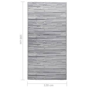 Tapis d'extérieur 3006547-5 Gris - 180 x 120 cm