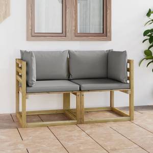 Garten Ecksofa 3016481-7 (2er Set) Grau