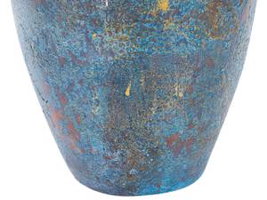 Dekovase PIREUS Blau - Braun - Gold - Silber - Keramik - 25 x 60 x 25 cm