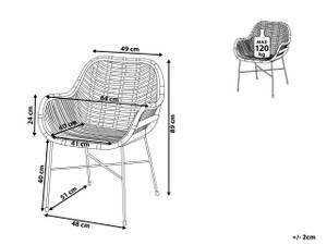 Chaise de salle à manger CANORA Marron