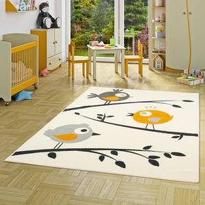 Kinderteppich Trendline Vögel Weiß - Textil - 80 x 1 x 150 cm