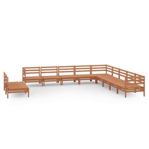 Garten-Lounge-Set Braun - Massivholz - Holzart/Dekor - 64 x 63 x 64 cm