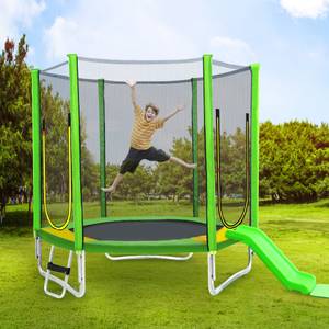 Trampolin Mini Ⅵ Grün - Metall - 213 x 35 x 296 cm